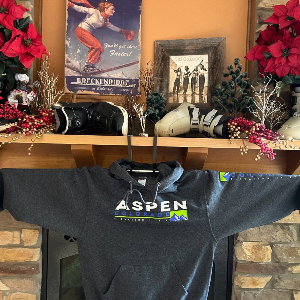 Aspen Mountain Ski Resort Hoodie (NEW) - Picture 6 of 12